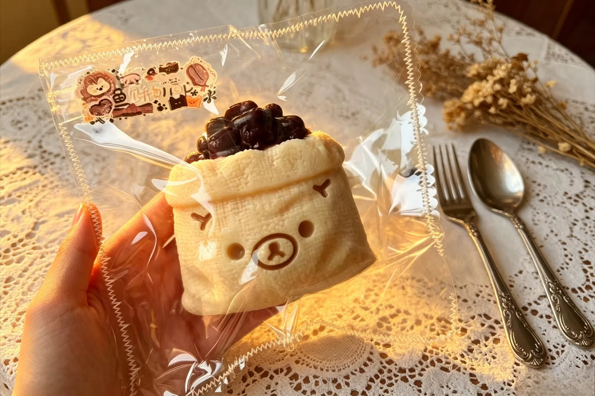 Realistic Dessert Food Rilakkuma Squishy Toy Slow Recovery Cute Cartoon Squeeze Stress Relief Fidget Sensory Decompression Gift