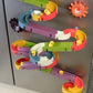 Baby Bath Toys Wall Bathtub Toy Assembling Slide Wind-Up Duck Slide Bathroom Shower Tracks Water Toys for Toddlers Kids Gifts
