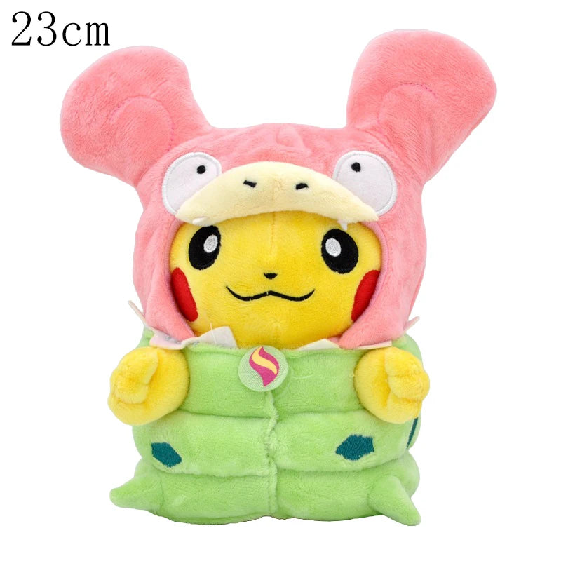 Cos Eevee Pikachu Cosplay Plush Toy Charizard Peluche Snorlax Garchomp Tyranitar Hydreigon Stuffed Animal Doll Plushies Toy Gift