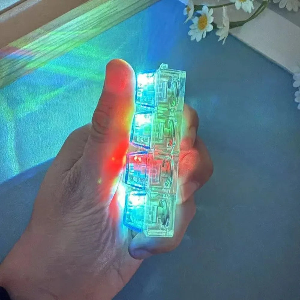 Luminous Keyboard Keychain, Pressable LED Button Fidget Toy,Office Desk Decor, Great Birthday Gift,Squeeze Relief Stress Anytime