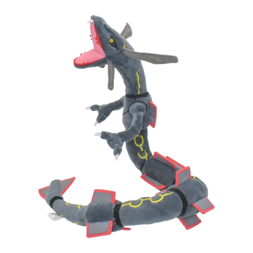 Shiny Rayquaza Plush Toys Stuffed Animal Game for Collectible Gift,Soft Plushies,Cute Cartoon Character Black 12 Inch