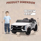 24V Ride On Car, Electric Vehicle With Remote Control, 2 Seater, 4-Wheel Shock Absorbers, Smooth Start, Led Lights For Kids
