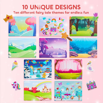 JOYFY Foil Art Kit Arts & Crafts Supplies Mess Free Coloring Foil Foam Stickers Creative Travel Toys for Kid Birthday Gifts