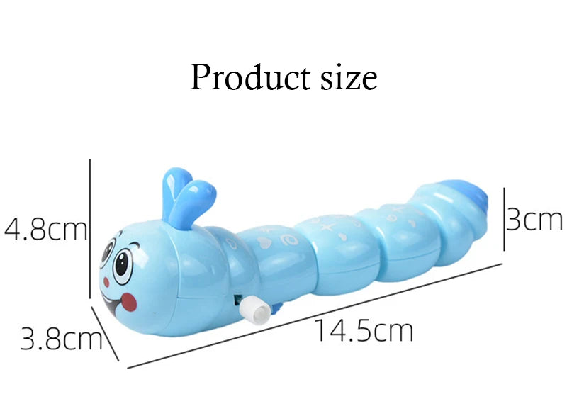 1 Piece Caterpillar Clockwork Cute Cartoon Animals Wind Up Toys  Caterpillar Shape Crawling Toy Gift