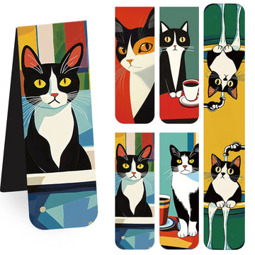 5pcs Simple And Fun Cat Paw Magnetic Bookmarks Reading Items Page Holder Stationery Office Supplies Book For Pages Books Readers