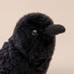 10cm 20cm Kawaii Black Crow Plush Toy Realistic Crow Stuffed Animal Creative Bird Soft Doll for Child and Adults Gothic Room Dec