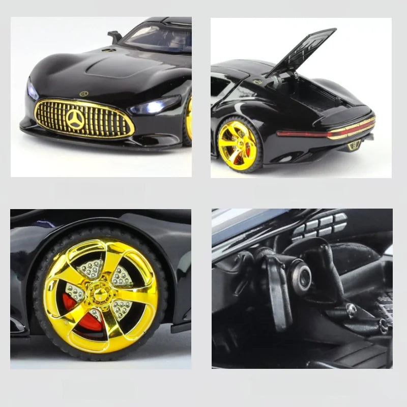 1:32 GT Super Concept Car Diecast Metal Alloy Model Car Hobbies High Simulation Collections Ornaments Boyfriend