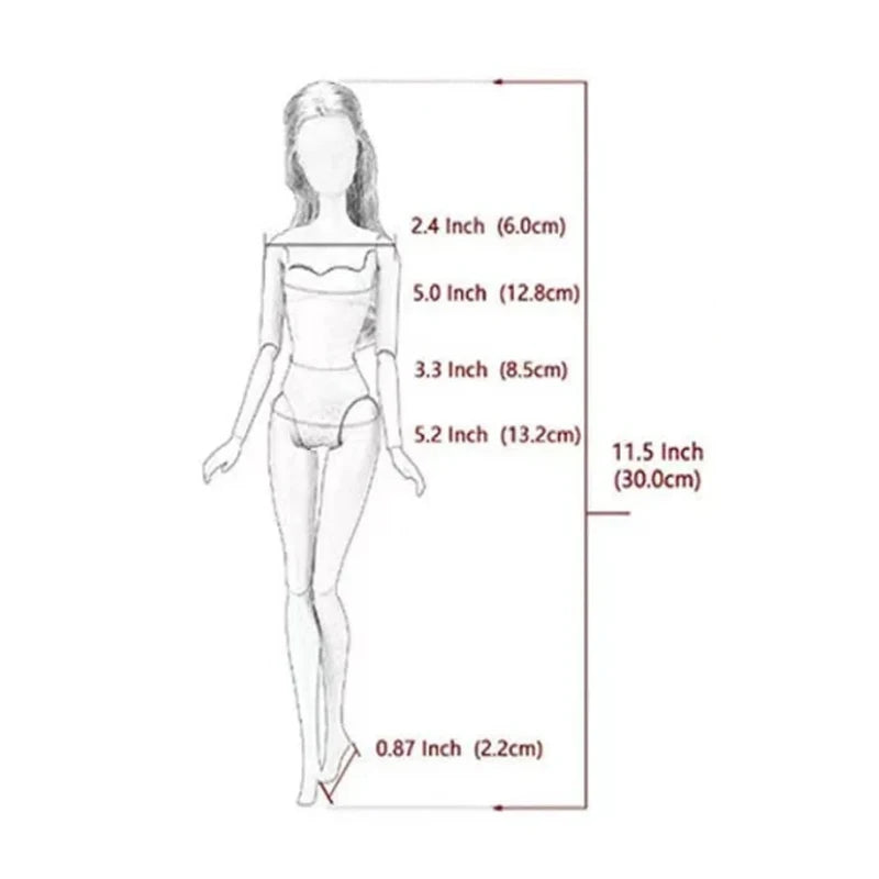 5pcs Doll Nurses Clothes Doctors Uniform Theme 11.5 Inch Doll Accessories Casual Style Dress Up