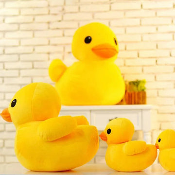 Kawaii Big Yellow Duck Plush – Cute Soft Mini Cartoon Stuffed Toy