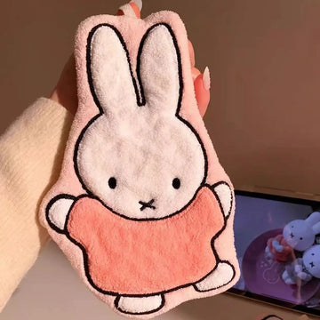 1/2 Pcs Cute Miffy Rabbit Home Towel Thickened Bathroom Kitchen Cartoon Towel Miffy Brand Periphery