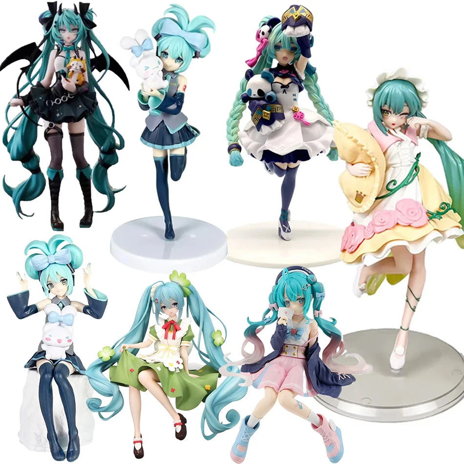 Animation Anime Popularity King Hatsune Miku Handmade Devil Hatsune Miku Cat Ear Hatsune Miku Cute Handmade PVC Model Decoration