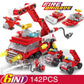NEW Engineering Cement Mixer Engine Mini Loader Truck Special Police Car Classic Model Building Blocks Sets Bricks Toy City