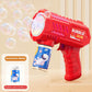 Fully Automatic Bubble Gun Rocket Bubbles Machine Automatic Blower with Bubble Liquid Toy for Kids Beach Outdoor Bubble Gifts