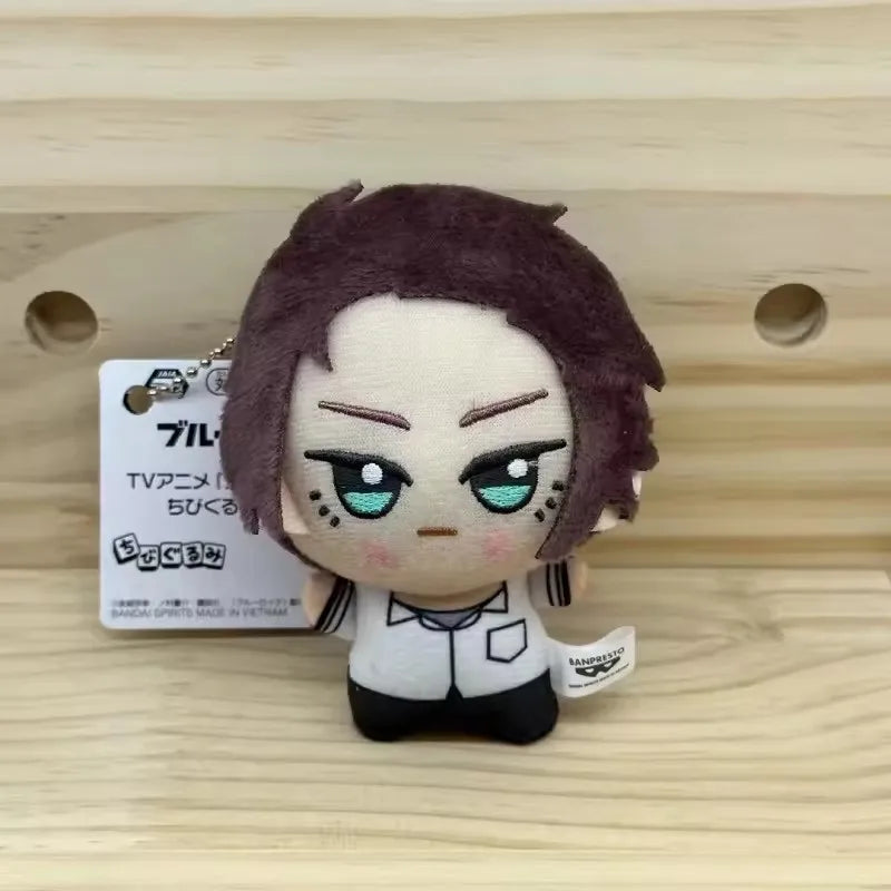 10cm Mini BLUE LOCK Plush Stuffed Doll Seishiro Nagi Isagi Yoichi Chigiri Bachira Meguru Doll Pendant Keychain Toy For Gift