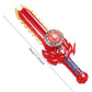 Creative Hand Cranked Gyro Sword Launcher Led Spinning Top Color Luminous Spinning Toys For Boys Girls Children Birthday Gift