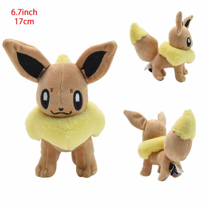 14 Style Standing Eevee Plush Toy Pokemon Shiny Umbreon Vaporeon Jolteon Flareon Espeon Leafeon Stuffed Doll Peluche Gift