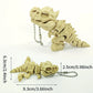 3D Printed Rotatable Joints Tyrannosaurus Rex Skeleton Action Model Decor & Fidget Toy Dinosaur Keychain Gift for Kids’ Birthday
