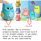 Classic Wind Up Interactive Owl Shaped Press Mechanical Sliding Toys for Boys Girls Birthday Xmas Gift