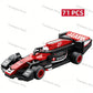 NEW DIY Four Grid Formula Racers Racing Car Pull Back Speed Vehicle Building Blocks Kit Boys Bricks Movie Model  Toy City Ideas