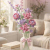 Building Block Flower Bouquet Set Exquisite Assembly Floral Model Eternal Flower Desktop Ornament Birthday Gift Holiday Gift
