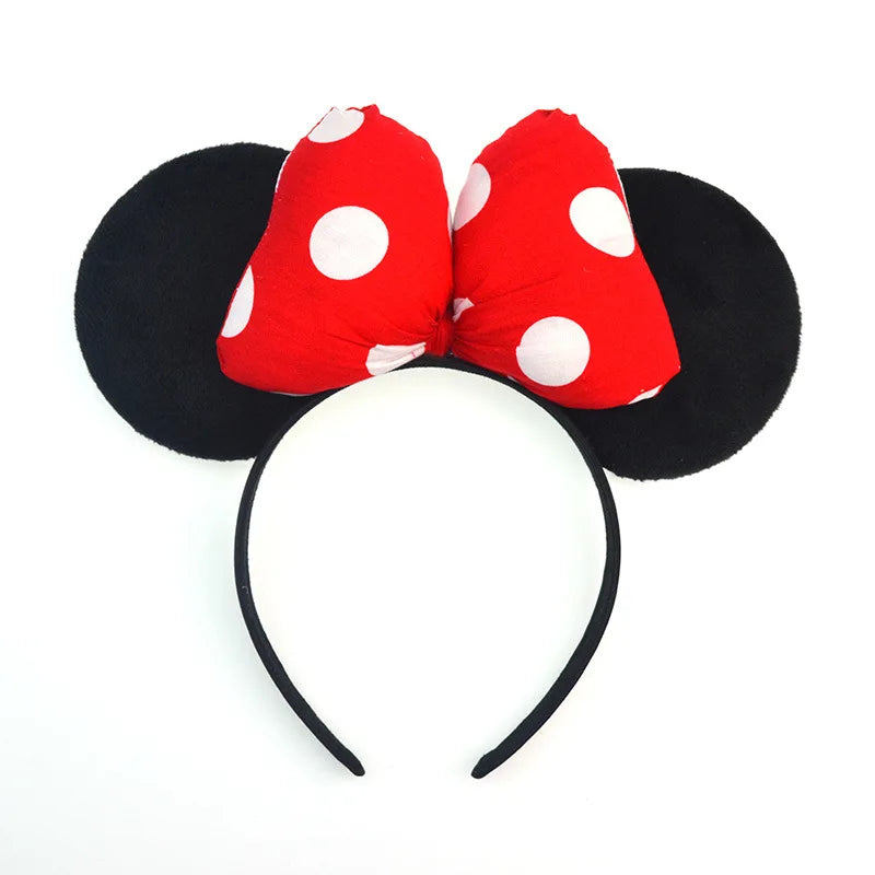 Mouse Ears Headhand for Girls Adults Cute Cartoon Party Cosplay Hair Accessories Sequin Bows Hairband Toys