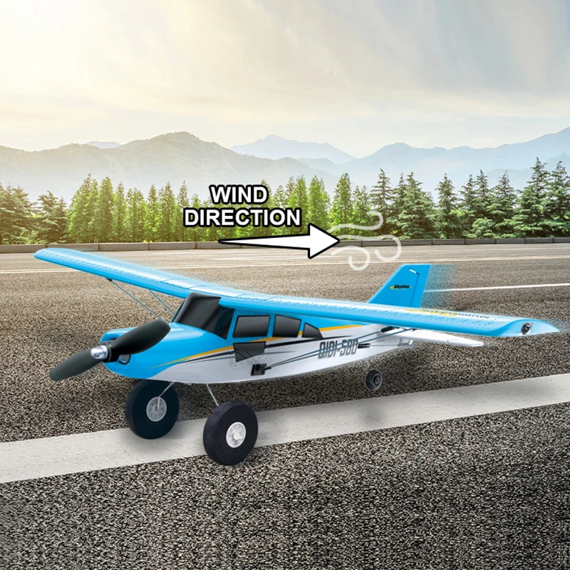 4CH Brushless RC Glider M7 Moore Off-road Aircraft Plane EPP Foam Remote Control Airplane with LED Light Model Toys