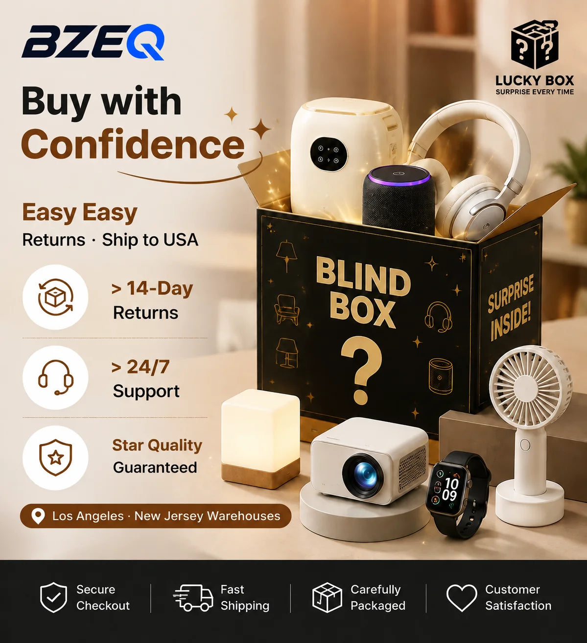 The Ultimate Gift of Surprise – Curated Mix of Smart Tech, Trendy Toys & Cozy Home Finds | Mystery Crate