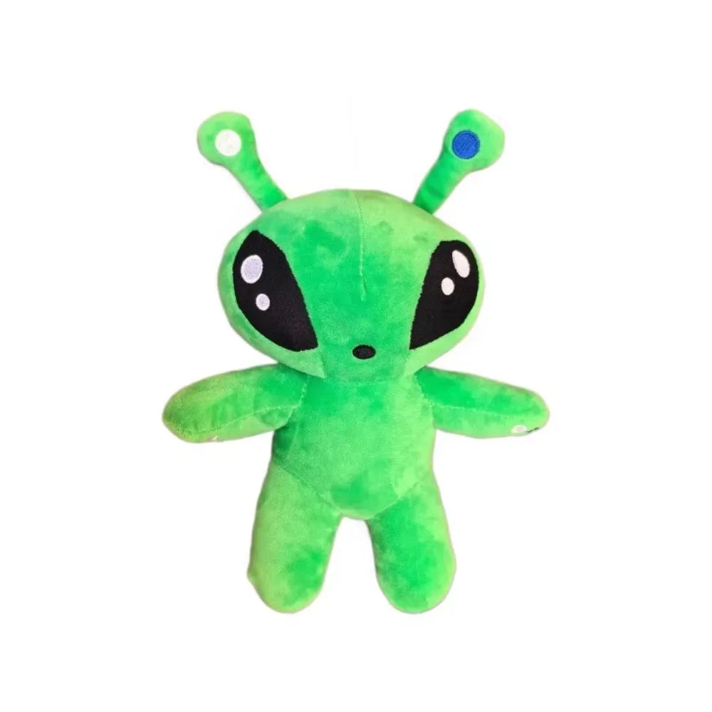 Anime Monsters Big Eyes Alien Plush Toy Full Soft Tentacle Horn Green Alien Plush Kawaii Style Big-eyed alien doll Room Decor