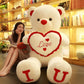 80/100cm Big LOVE Bear Plush Toy Lovely Huge Stuffed Soft Bear Doll Lover Bear Kid Toy Girlfriend Valentine's Day Birthday Gifts