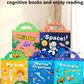 Reusable Cartoon Sticker Book for Kids Multiple Scenos DIY Puzzle Game Educational Learning Classic Toys for Child Age 2-4 Gifts