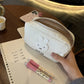 Anime Miffy Corduroy Cosmetic Bag Ins Portable Large-capacity Capacity Handbag Stationery Storage Bag Gift Toys for Girl