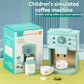 Kids Kitchen Toy Set Wooden Coffee Maker Set Simulation Cookie Pretend Play Educational Toys Gifts for Girls Boys