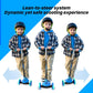 Joyfy Kids Multicolor 3 Wheel Scooter Toddler Kick Scooters with LED Light-Up Wheels for Boys and Girls Gift 5 Adjustable Height