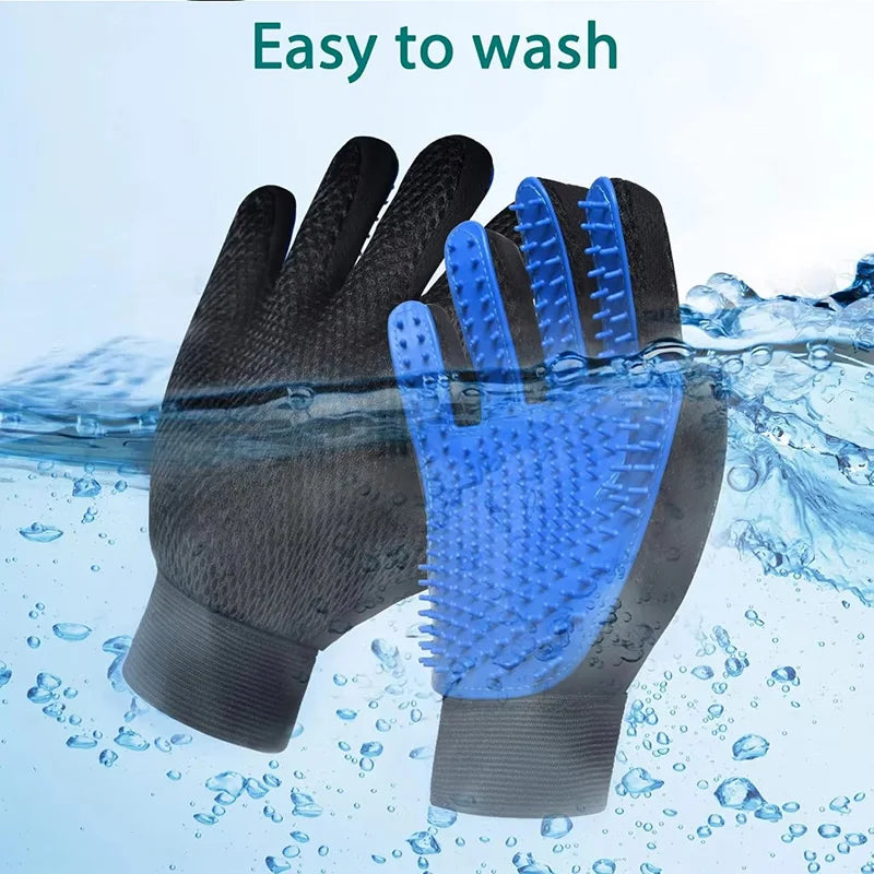 Pet Hair Remover Shower Gloves Puppy Cats Bath Brush Cleaning Silicone Comb Glove Massage Grooming Dogs Supplies