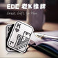New Stress Relief Push Card Metal Fingertip EDC Poker A K King Gyro Toy for Office Adults Anti Anxiety Fidget Papa Coin