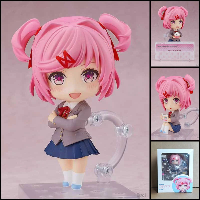 Doki Doki Literature Club Q Version Nendoroid Monika 1817 Yuri 2283 Sayori 2250 Natsuki 2077 Game Periphery Collectble Toy Gifts