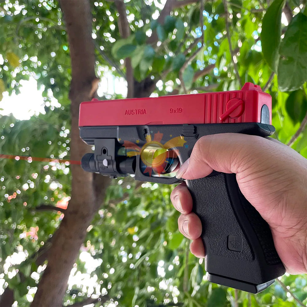 Manual G17 Toy Gun Soft Bullet Airsoft Pistol Outdoor Sports CS Game Weapon for Gift