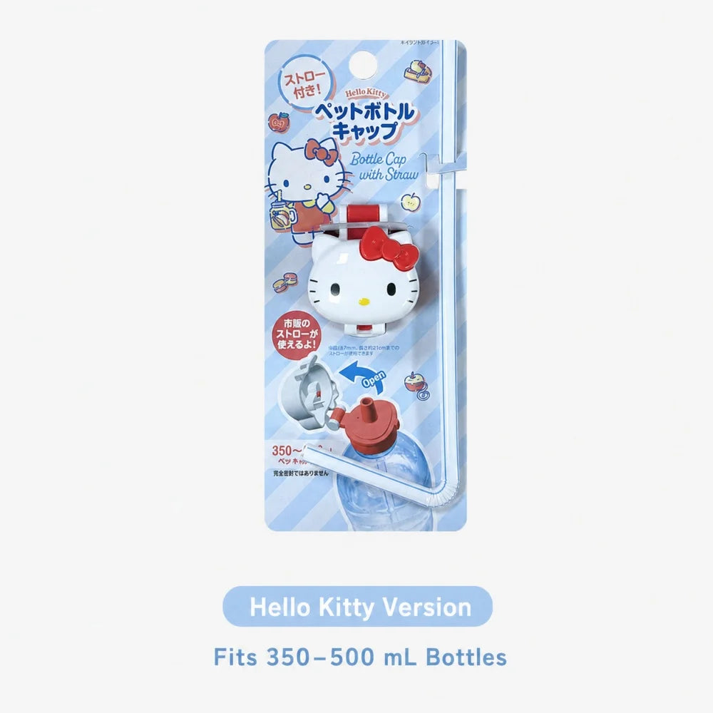 Genuine Sanrio Straw Bottle Cap for Women My Melody Hello Kitty Cute Cartoon Drink Lid for Water Bottles Gifts