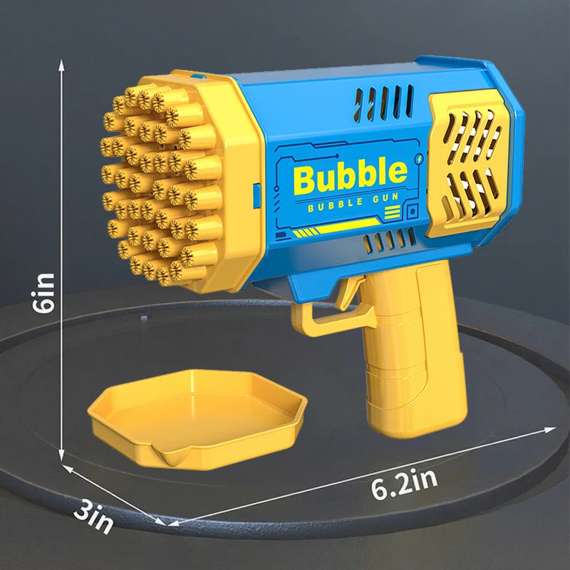 40 Hole bubble toys Launcher Handheld Portable Electric Automatic Bubble Gun Party Birthday Gift Toy(without Bubble Water)