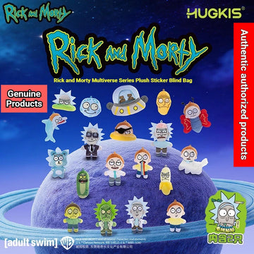 HUGKIS Rick And Morty Multiverse Series Plush Blind Box Fun unboxing game Magnetic Fridge Magnet Doll Keychain Pendant For Adult