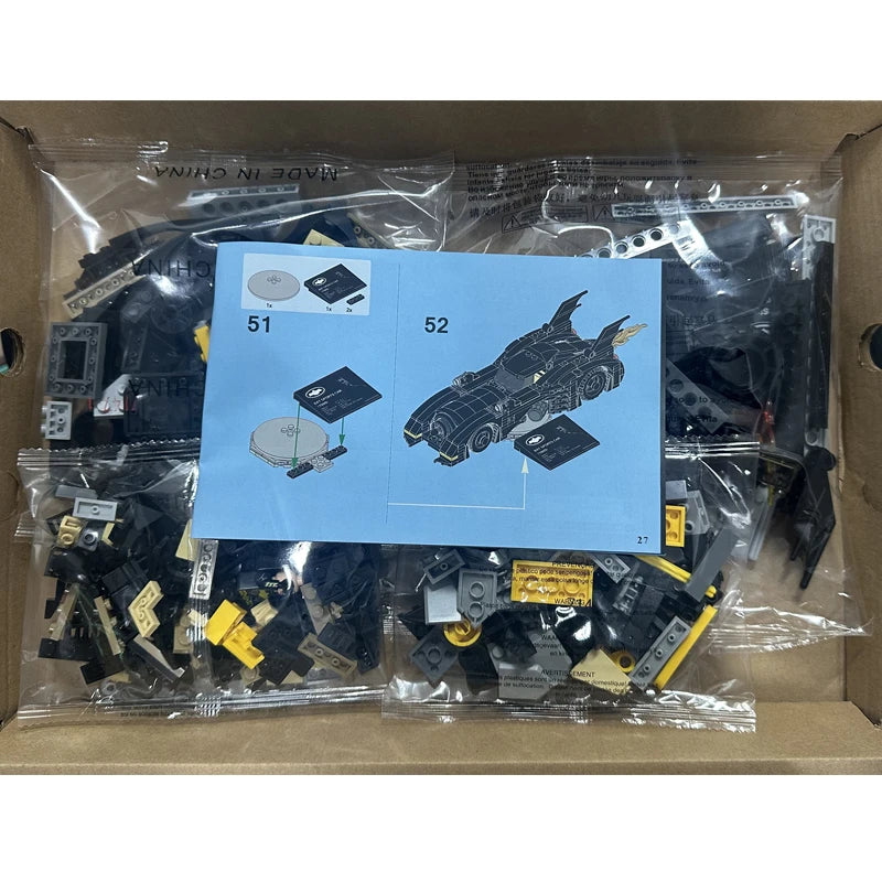 7147 Super Heroes Series 1989 Batmobile Building Blocks Classic Limited Bat Chariot Car Model Bricks Toys For Children Boys Gift
