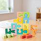 Wooden Puzzle Geometric Shape Matching Game 16 Pieces Jigsaw Puzzle for Boys Girls Ages 4-6 Learning Home School Kindergarten
