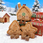 Cute Gingerbread House Gingerbread Star Gingerbread Tree Plush Doll Soft PP Cotton Filled Festival Decoration