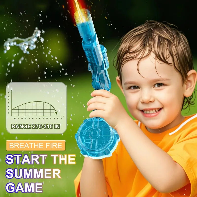 Blasting Lights Are Linked To The Chamber Electric Water Guns Toys for Kids Automatic Water Pistol Children Summer Outdoor Toy