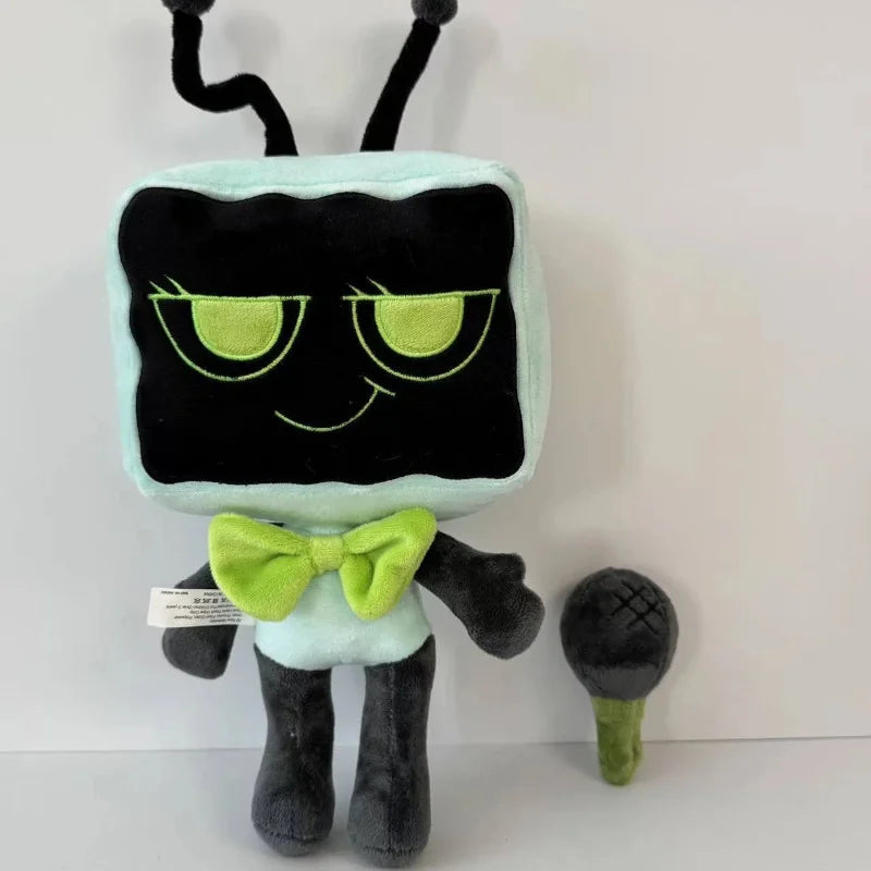 30cm D-Dandy'S W-World Vee Magnetic Plush Toy Cute TV Head Dolls Soft Stuffed Game Character Doll Home Decor Collectible Gifts