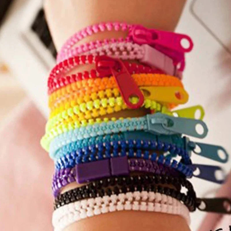 Pack Zipper Bracelet Kids Anti Stress Fidget Toys For Anxiety Sensory Autism Therapy Party Gifts Juguetes Antiestrés Para Niños
