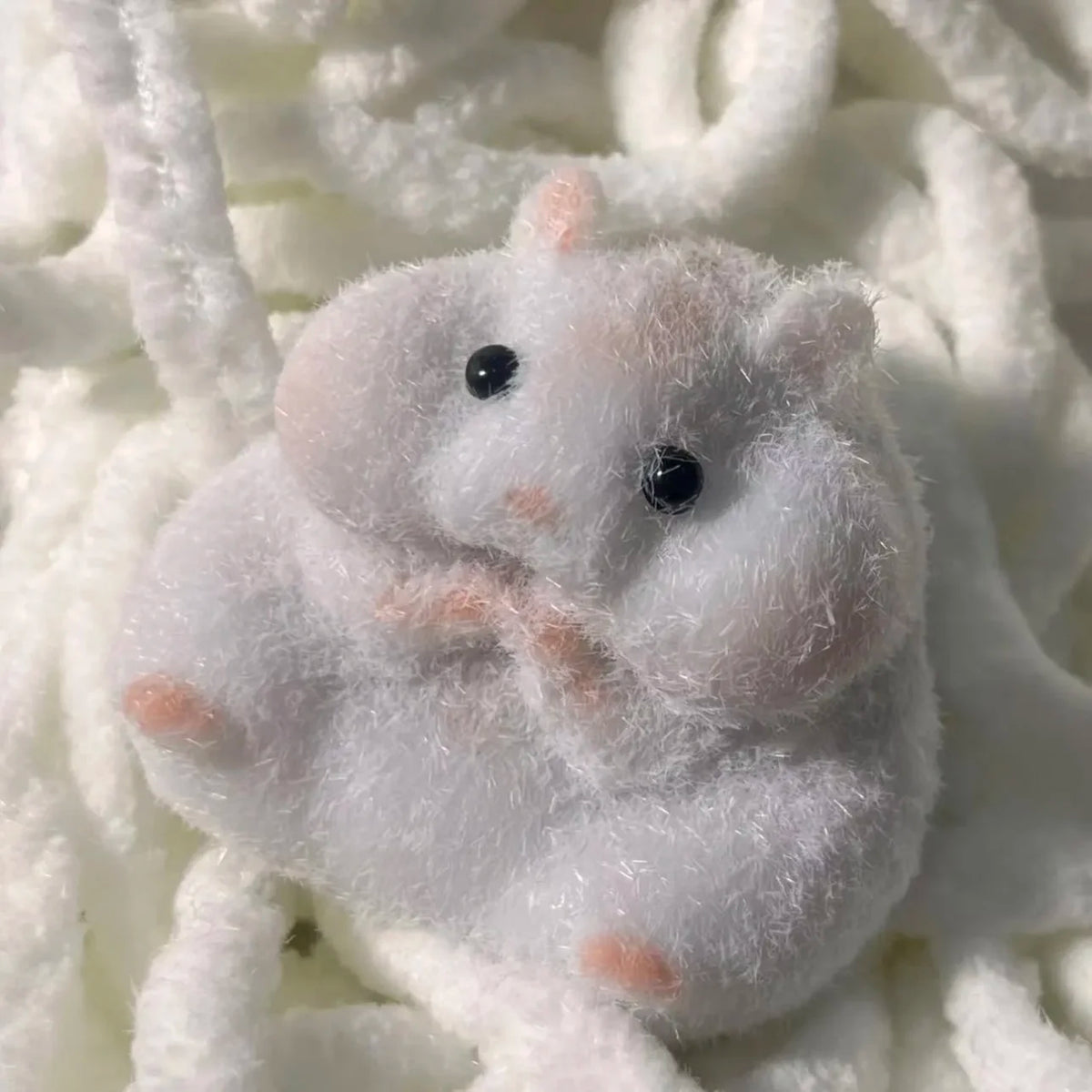 Hamster Taba Squishy Silicone Fuzzy Cute Hamster Animal Squishy Toy Mochi Toy Tabby Anti Stress Release Hand Relax Gift