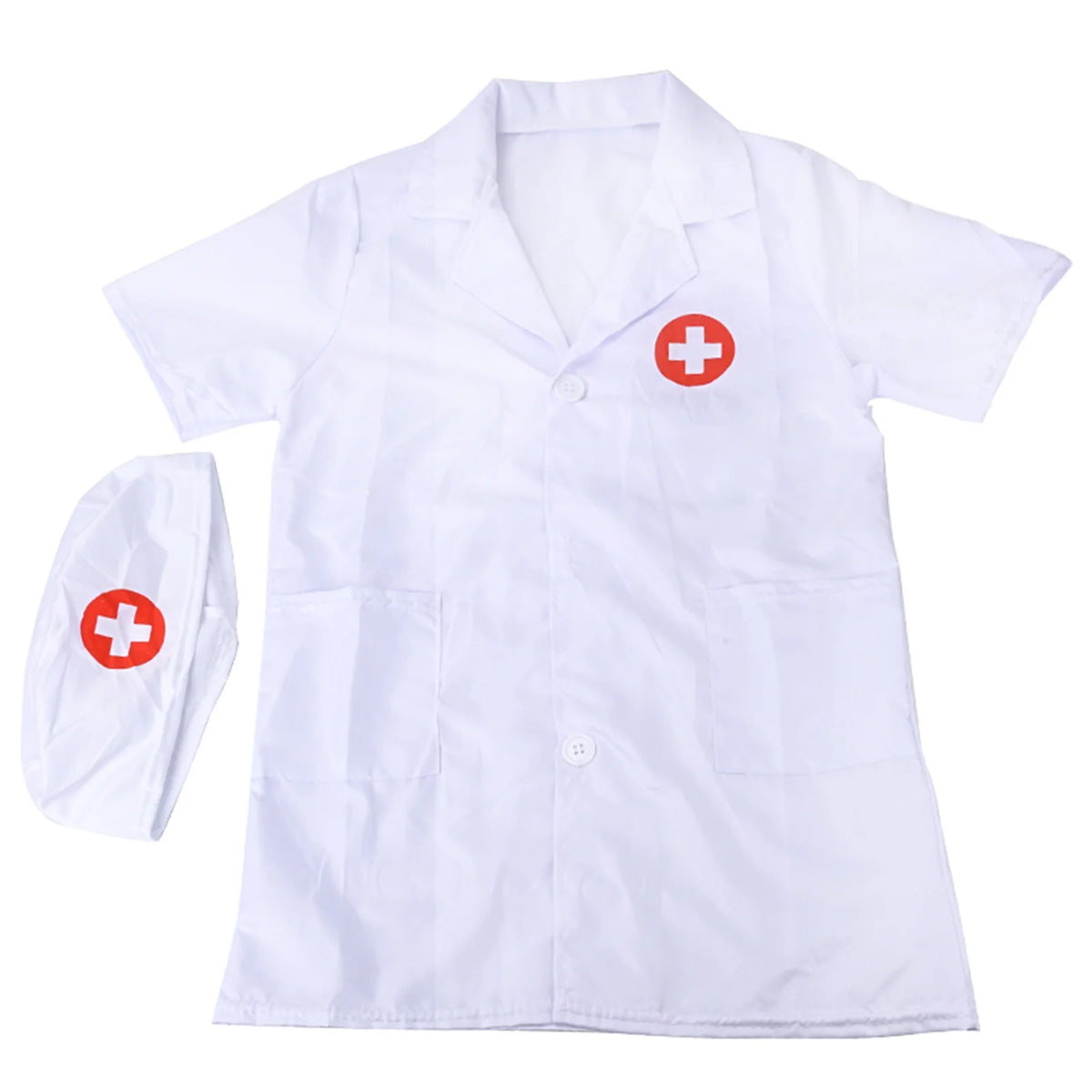 Doctor's Clothes Short-Sleeved Nurse Children's Performance Clothes Family Toys