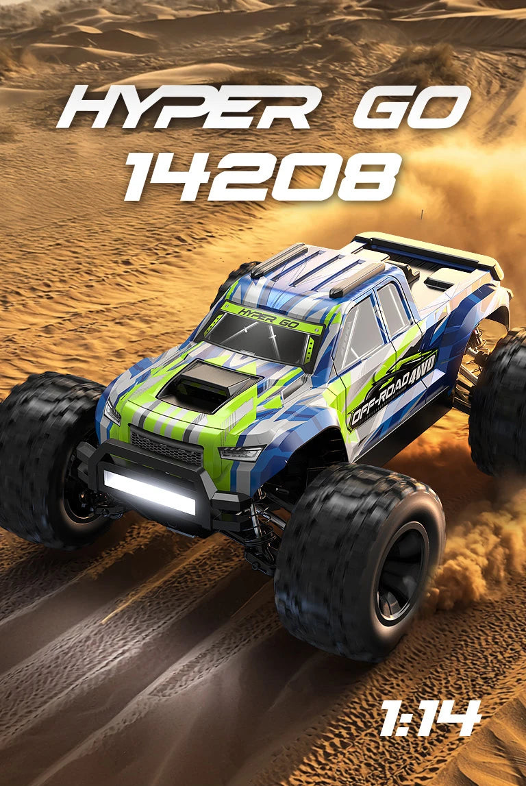 Hyper Go MJX 14208 1/14 4WD RC Car 75KM/H Brushless RC Racing Car Remote Control Cars Off-Road Truck Toys