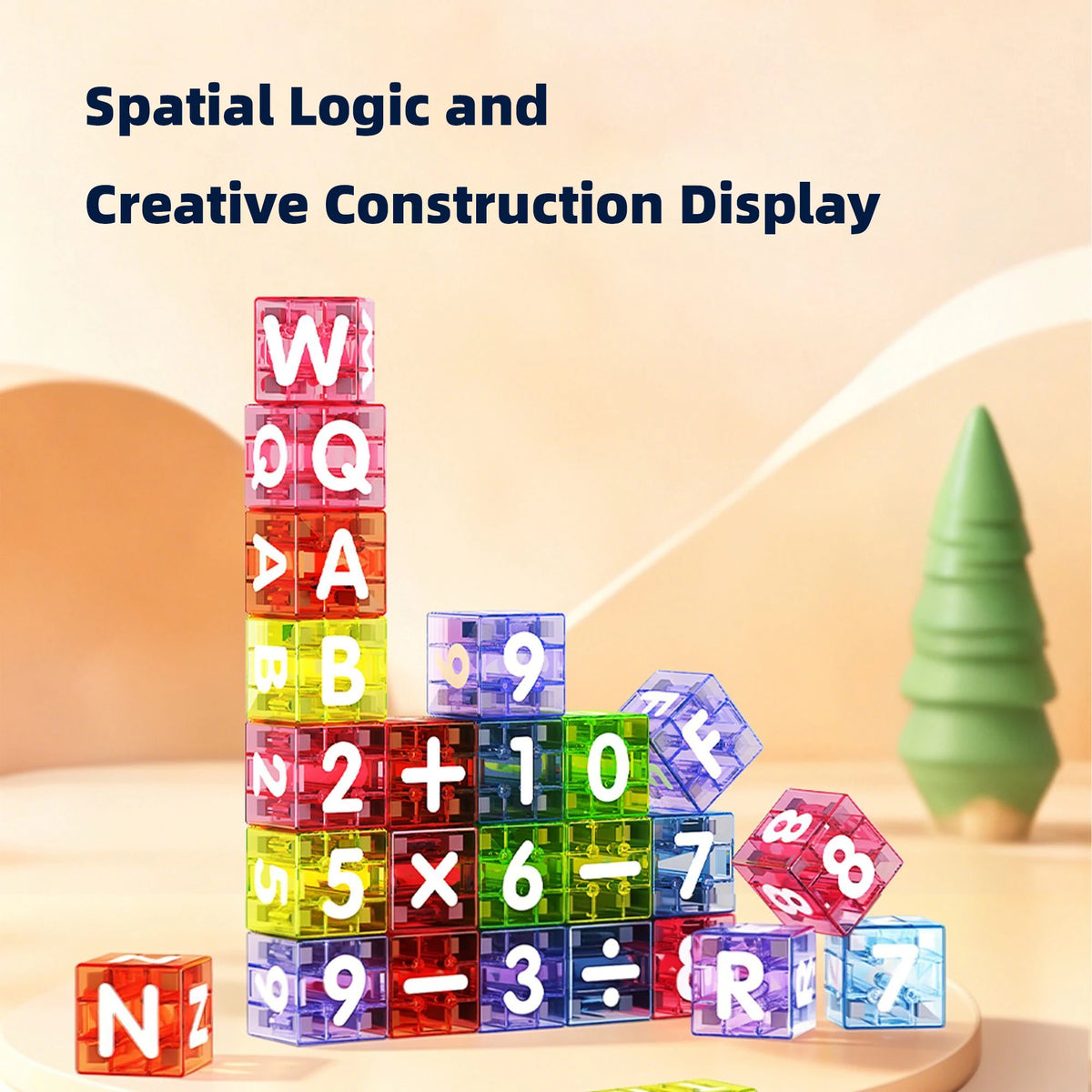 Digital and Alphabetic Block Magnetic Building Blocks Jigsaw Puzzle Early Education Children's Educational Toy Tabletop Game Bab